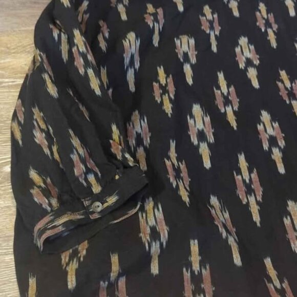Pure Jill V-Neck Ikat Top size xl - Picture 5 of 5